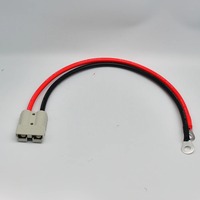 موصل طاقة عالي التيار 50A 120A 175A ثنائي الأطراف، كابل PVC فائق المرونة 8/6/4/2/0 AWG، قابس شحن بطارية الرافعة الشوكية من النحاس النقي