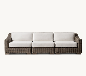 Modern Luxury All Weather Patio Garden Courtyard Hotel Pool <b>Rattan</b> Set <b>Outdoor</b> Waterproof Modular Aluminum - Product Image 1