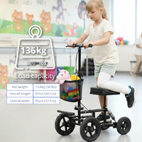 Trottinette à genou en aluminium légère, confortable, pliable, stable, solution de mobilité pour les patients souffrant de blessures au genou, certifiée CE