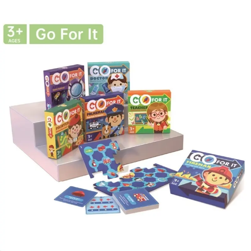 Cartes flash de carrière/cartes cognitives Puzzle en carton jeux en carton Puzzle pour tout-petits Jigsaw