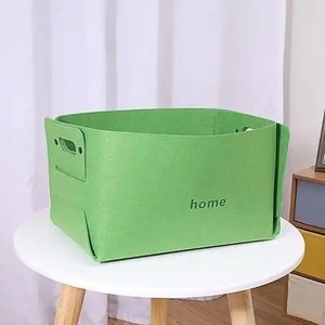 Custom Label Stylish Felt Tote Bag Nursery <b>Storage</b> <b>Basket</b> Baby Diaper Caddy Organizer <b>for</b> Baby Wipes Baby - Product Image 2