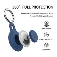 Étui de protection en silicone antichoc étanche Protection complète étui de dispositif anti-perte intelligent pour étui Airtag