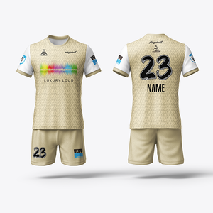 เสื้อฟุตบอลแบบยูนิเซ็กซ์สั่งทำได้ แห้งเร็ว 100% โพลีเอสเตอร์ คอวี แขนสั้น ราคาประหยัด พิมพ์ลายด้วยความร้อนอัตโนมัติ - Product Image 1