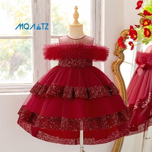 Vestido de Fiesta de Princesa con Flores para Niñas MQATZ, Vestido de Verano de Gasa con Encaje, Técnica de Crochet, Hasta la Rodilla, para Niñas de <span class=keywords><strong>4</strong></span> a 8 Años - Product Image 3