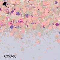 Vente en gros de paillettes holographiques couleur macaron pour ongles paillettes maquillage des yeux et accessoires pour cheveux