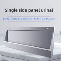 Urinoir vertical en acier inoxydable pour centres commerciaux, écoles, unités militaires, maternelles et toilettes publiques, à installation au sol, faible investissement