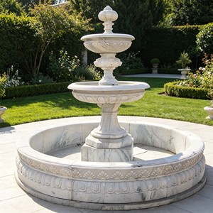Fontana in Marmo Bianco Europeo Premium Personalizzata, Statua di Cigno Intagliata a Mano, Gioco d'Acqua per Giardino e Villa, Direttamente dalla Fabbrica - Product Image 6