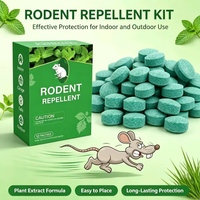 Boules répulsives pour rongeurs à l'huile de menthe poivrée naturelle, parfum bois de santal, dissuasives pour souris et rats