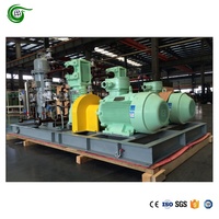 Compresor de pistón de acetileno C2H2 completamente sin aceite, entrada de 4 bar, salida de 150 bar, motor de refuerzo de gas con rodamientos de bajo consumo.