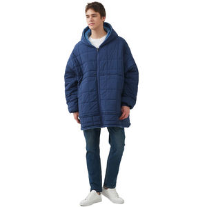 Veste surdimensionnée de style couverture imperméable en <span class=keywords><strong>polaire</strong></span> personnalisée pour l'hiver sweat à capuche pour famille adultes avec capuche - Product Image 5