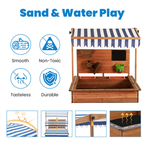 Mesa Sensorial de Madera XIHA para Guarderías y Jardines de Infancia, Escritorio de Actividades para Niños con Caja de Almacenamiento, Muebles para Niños Pequeños - Product Image 2