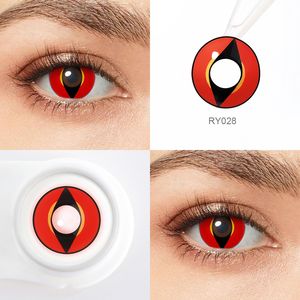 Pseyeche 고양이 눈 렌즈 드래곤 아이 컬러 콘택트 렌즈 코스프레 렌즈 렌즈 드 컬러 연락처 할로윈 콘택트 렌즈 - Product Image 5