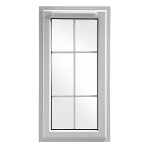 Fenêtre fixe bon marché de vente chaude OEM UPVC avec couvercle de cadre Architrave
