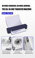 Imprimante thermique portable mini USB BT pour tatouages, charge complète, 1000 feuilles de papier, 300 DPI, option A4 A5, imprimante de documents