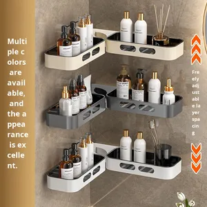 Meilleures ventes : Nouvelle étagère de douche murale pliable en ABS pour salle de bain - Product Image 2