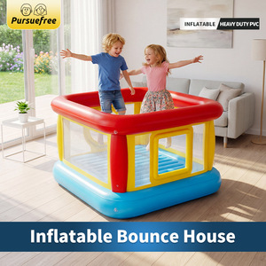 Inflatable Castle For Kids Indoor Outdoor Play PVC Material Thickened Bottom Easy Clean 3 Colour Options - Product Image 3