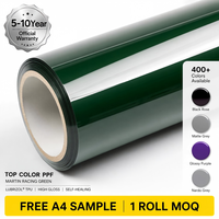 Film de protection de peinture automobile en TPU PPF couleur vert venin satiné, film protecteur anti-rayures