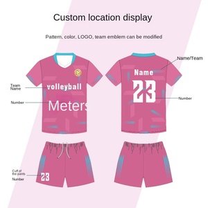 <span class=keywords><strong>Set</strong></span> Uniforme da <span class=keywords><strong>Pallavolo</strong></span> Personalizzabile Uomo/Donna, Maglie Estive a Maniche Corte ad Asciugatura Rapida per Squadre, Numeri, Partite e Allenamento, Abbigliamento Sportivo per Adulti - Product Image 3