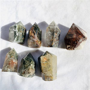 Cristal Curativo <span class=keywords><strong>de</strong></span> Cuarzo Fantasma Verde Natural al por Mayor, Torre <span class=keywords><strong>de</strong></span> Cuarzo Asylum para Jardín - Product Image 3