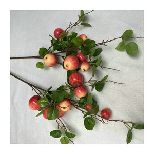 Branches d'arbres fruitiers artificielles Queyiyi avec feuilles et pommes vertes pour la décoration intérieure et les accessoires de photographie - Product Image 5