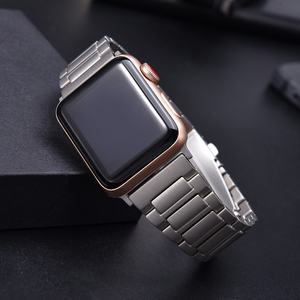 Bracelet de montre en métal Jaetium Classic Design Bead Of Rice pour Apple Watch, bracelet en titane de qualité 2 - Product Image 6