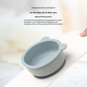 Bol à Manger en Silicone Anti-Chute Anti-Brûlure pour Bébé Vaisselle pour Enfants Fabriqué en Chine Modèle d'Alimentation Complémentaire Wqs-3573 - Product Image 2