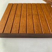 Terrasse extérieure en bambou carreaux de pont à emboîtement plate-forme extérieure terrasse extérieure deux couleurs