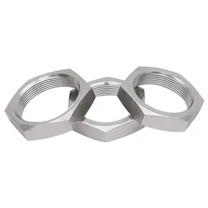 Customized Carbon Steel Black Stainless Steel Hex Panel Nuts Hex Thin Nuts