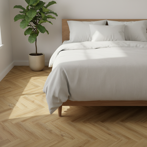 Prix des parquets, revêtements de sol en vinyle de luxe imperméables, sols en vinyle SPC à clipser, <span class=keywords><strong>parquet</strong></span> en chevrons 8 mm 20 mil IXPE pour usage commercial - Product Image 1