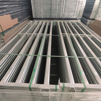 Panneau de clôture en acier pour bétail, 5 rails, galvanisé à chaud, clôture de cour pour bétail, panneaux de corral robustes pour les élevages de bovins