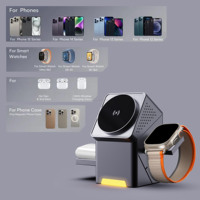 Yanchentian 2025 meilleur vendeur support multifonction Portable luxe Mobile 3In1 support rotatif chargeur sans fil avec magnétique