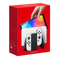 Console Nintendo Switch OLED blanche 64 Go 7 pouces avec kit de jeu Con