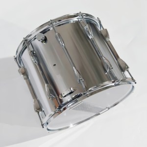 14-inch stainless steel large cavity <b>drum</b>-shaped shoulder strap type electroplated surface. Customizable with logo are available - Product Image 3