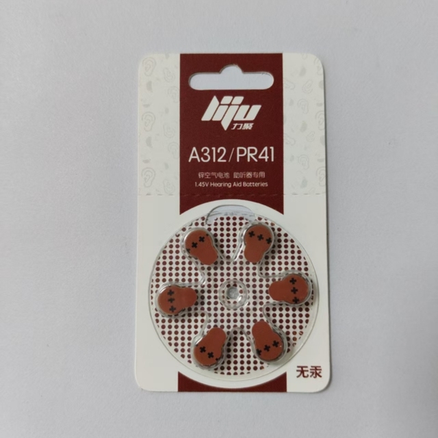 Hot Sell 1.45v 312 Battery Hearing Aid Batteries A312 PR41 A10 A13 675 Zinc Air Battery Button Cell