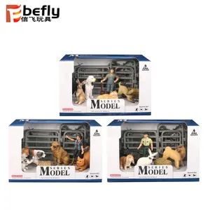 Sống động bảng trang trí nhựa trang trại động vật mô hình đồ chơi - Product Image 1