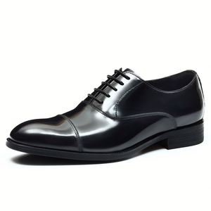 Nouvelles chaussures en cuir pour hommes, style européen, à lacets, pour occasions formelles, mariages et banquets, pour jeunes. - Product Image 4