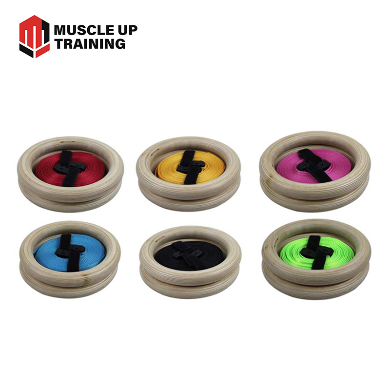 Оптовая продажа, деревянные гимнастические кольца для тренировок