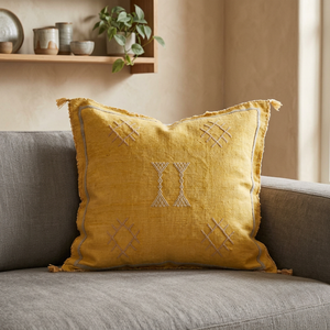 Coussins décoratifs carrés en coton Cactus, broderie bohème, sélection pour la maison - Product Image 2