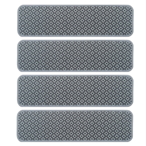 Tấm thảm bậc cầu thang chống trơn trượt, chất liệu gel foam, có sọc, tự dính - Product Image 2