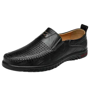 2024新款qzk热卖商品男士正品平底鞋系带高度增加正式鞋船男士皮鞋