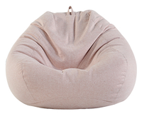 Housse pouf pouf en cuir PU design moderne