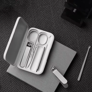 Huiheng ชุดทำเล็บมือเล็บเท้าสแตนเลสเยอรมันตะไบแบบ klipp ECNm-1001แพคเกจโลโก้ที่กำหนดเอง - Product Image 2