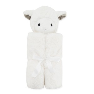 Novo estilo receber cobertor recém-nascido com cabeça de <span class=keywords><strong>animal</strong></span> personalizado cobertor de lã personalizado - Product Image 5
