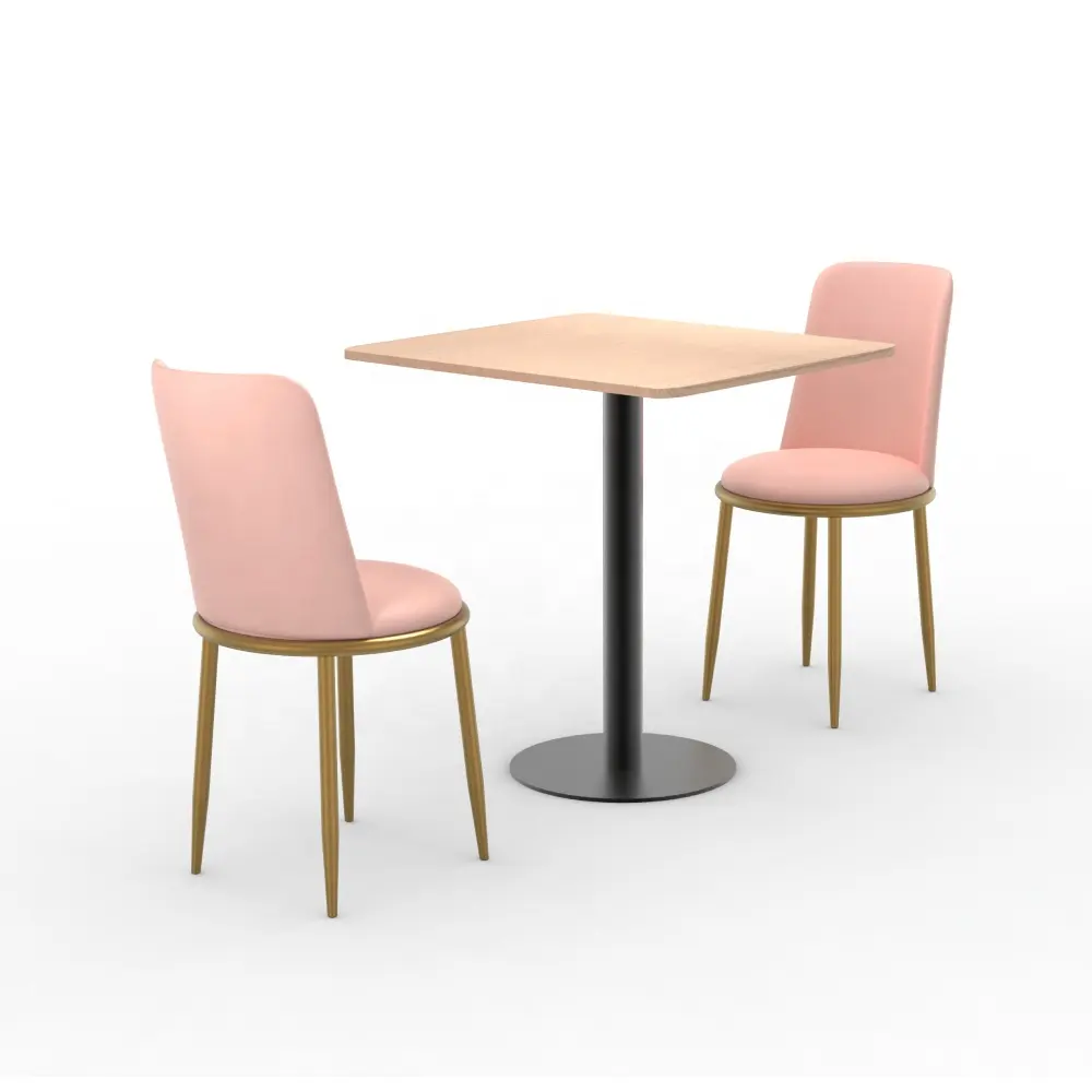Su misura rosa Pancake signora sedie da pranzo sedie ristorante e tavolo filippine per ristorante mobili Bar caffetteria