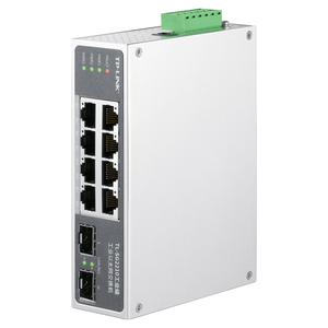 TP-LINK TL-SG2210 interruttore gestito industriale 8xgigabit 2xsfp, -40 °<span class=keywords><strong>C</strong></span> ~ 75 °<span class=keywords><strong>C</strong></span>, anello ERPS, triplo ingresso di potenza - Product Image 1