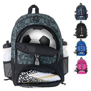 Mochila de Baloncesto de Muestra Gratuita, Mochila Deportiva Casual para Hombre, para la Escuela, Viajes, Gimnasio, Entrenamiento de Equipos Juveniles, Fútbol - Product Image 3