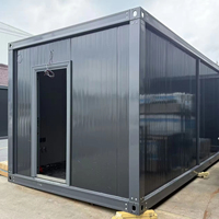 Maison conteneur en acier préfabriquée modulaire de luxe 20ft 40ft, design moderne du milieu du siècle, portable, mobile, usage polyvalent, bureau