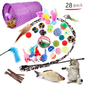 <span class=keywords><strong>Venta</strong></span> caliente Cat Tube Tunnel Interactive Kitten Chew Ball Toy Variety Pack Set para Pet Shop - Product Image 3