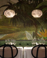 Yihao Villa Pierre Naturelle Espagnol Albâtre Contemporain Classique Unique Luxueux Albâtre Circulaire Hôtel Lobby Pendentif Lumière