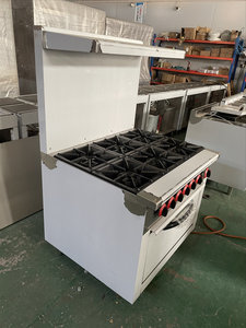 Cocina Profesional de Gas de Acero Inoxidable con 6 Quemadores y Horno para Hoteles y Restaurantes, Alta Productividad - Product Image 6